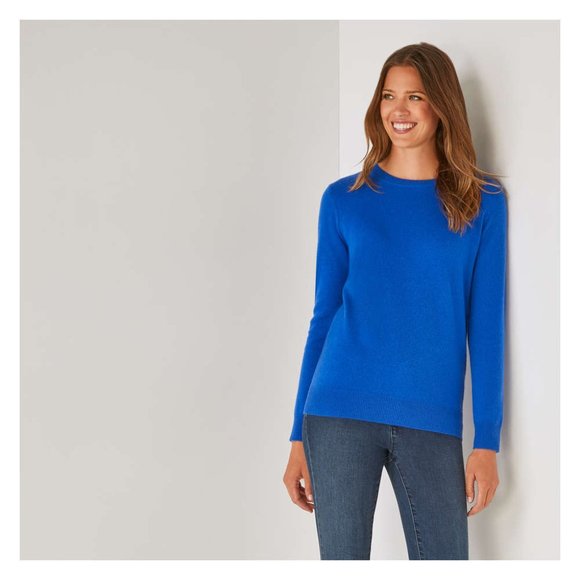 Joe Fresh Royal Blue Soft Cashmere Blend Sweater